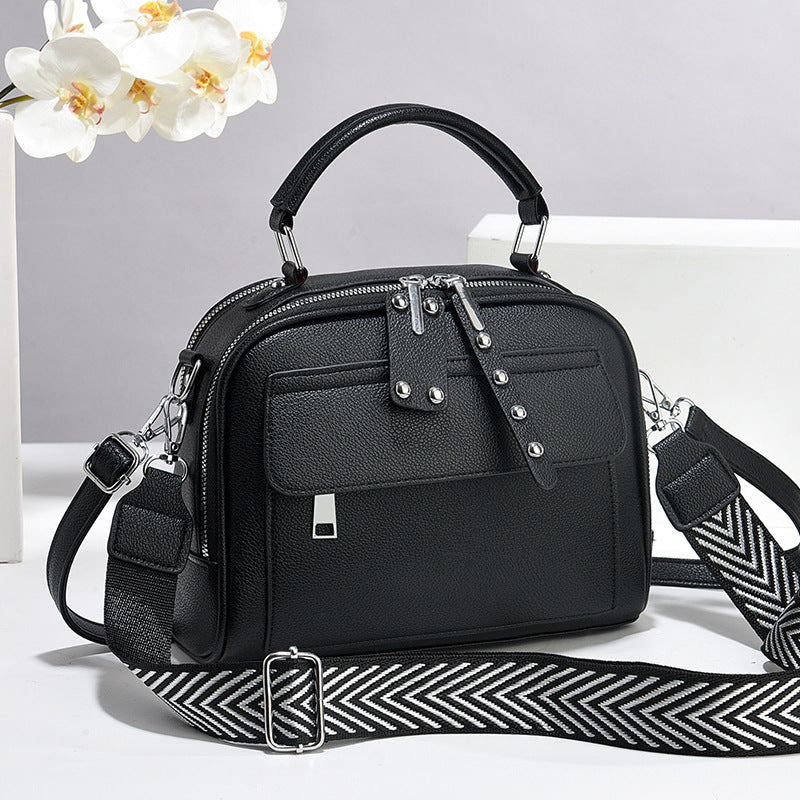 Women's High-grade Pouch Soft Leather Pillow Large Women's Shoulder Bag