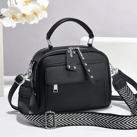 Women's High-grade Pouch Soft Leather Pillow Large Women's Shoulder Bag