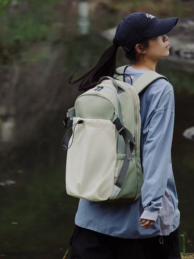 Women's Green Large Capacity Lightweight Short-distance Fitness Sports Backpack