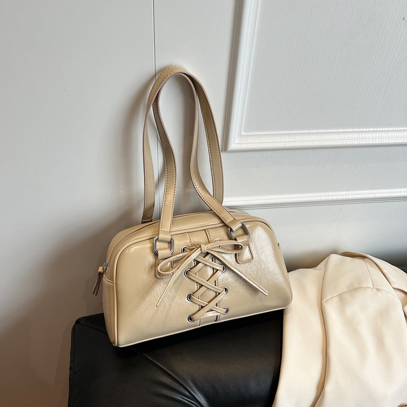 Women's Bowknot Hot Underarm Bowling Pillow Commuter Women's Shoulder Bag