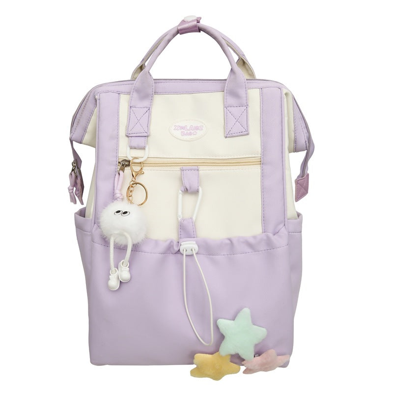 Primary Large Capacity Portable Junior High Good-looking College Leisure Backpack