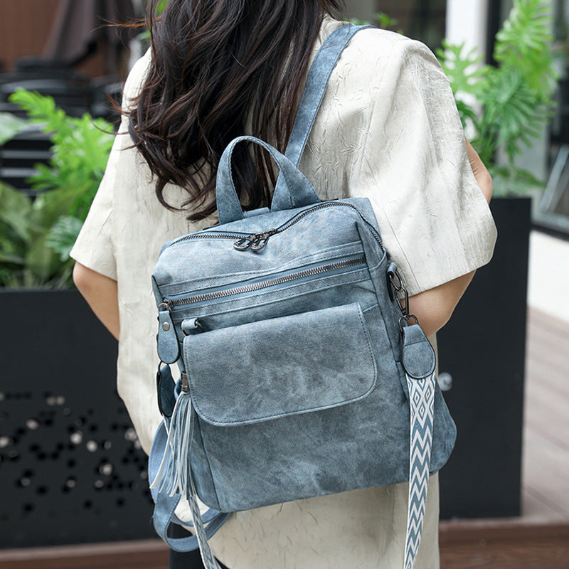 Women's Spring Fashion Retro Large Capacity Women's Backpack
