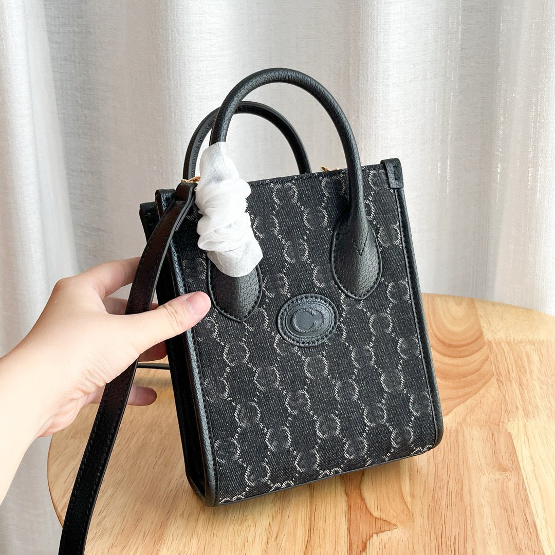 Women's Genuine Leather Music Scores Classic Presbyopic Tote Bag