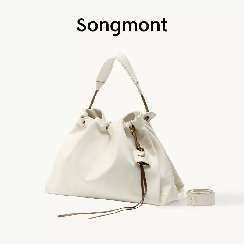 Women's Bena Series Garbage Cowhide Large Capacity Commuter Tote Bags