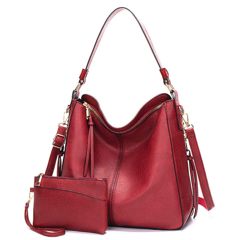 Women's Retro Hobo Portable Fashion Mother Big Women's Shoulder Bag