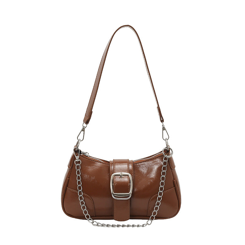 Women's French Chain Fashion Advanced Texture Niche Shoulder Bags
