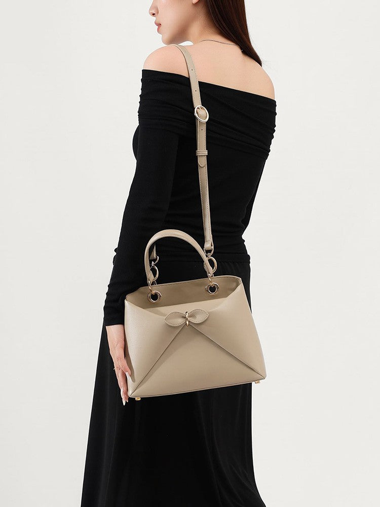Capacity Bow Design High Sense One Handbags