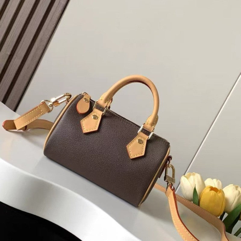 Original Logo Pillow Chip Boston Leather Tote Bag