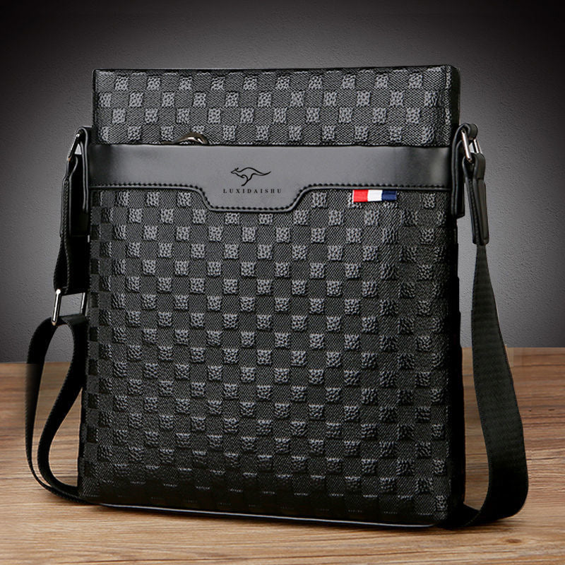 Stylish Men's First Layer Cowhide Business Men's Shoulder Bags