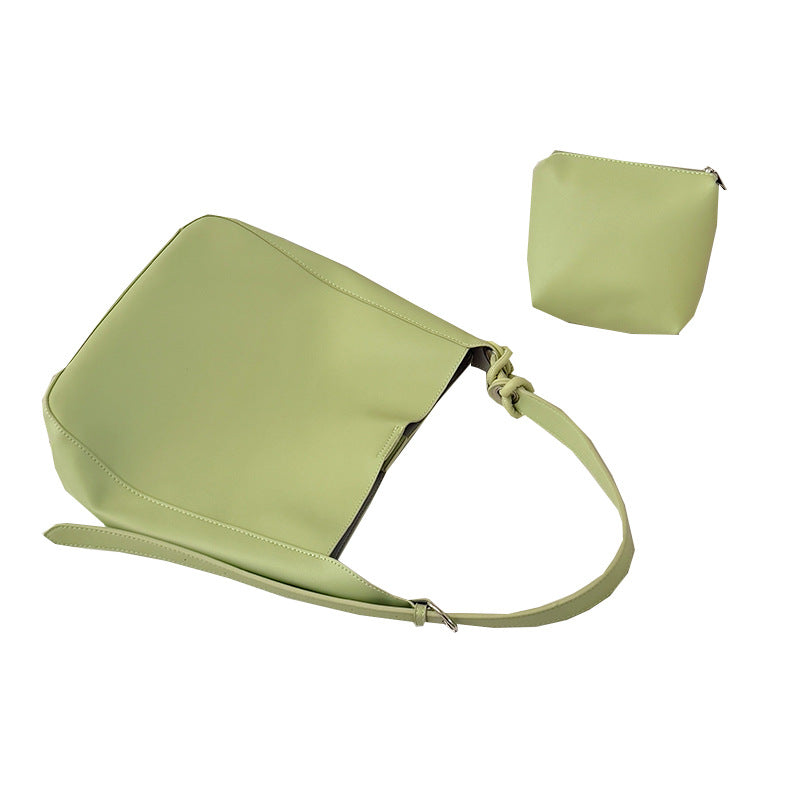 Women's Niche Korean Fashionable Large Capacity Simple Bucket Bag