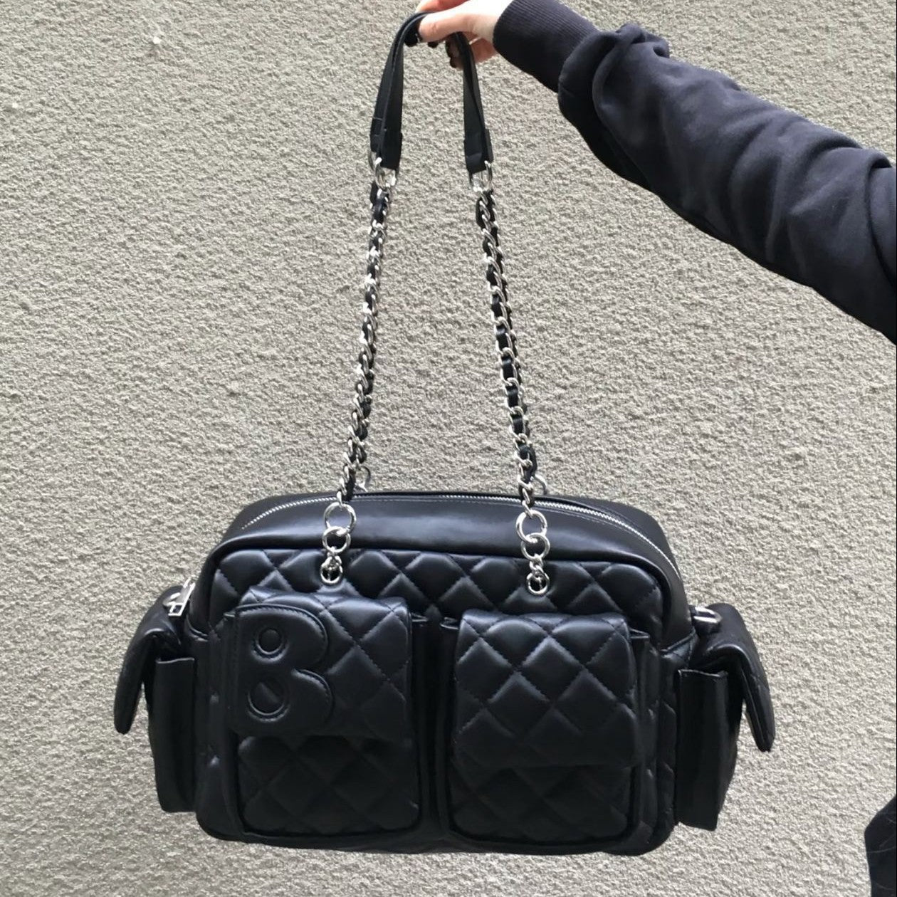 Large Capacity Simple Commute Rhombus Retro Women's Shoulder Bag