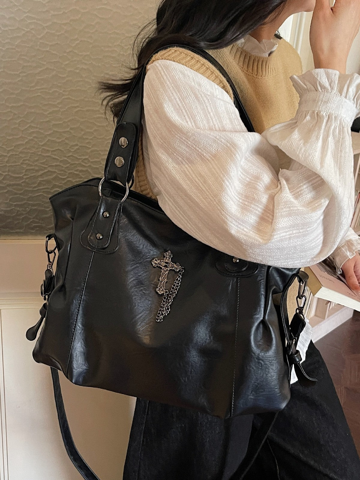 High Quality Retro Sense Niche Trend Tote Bag