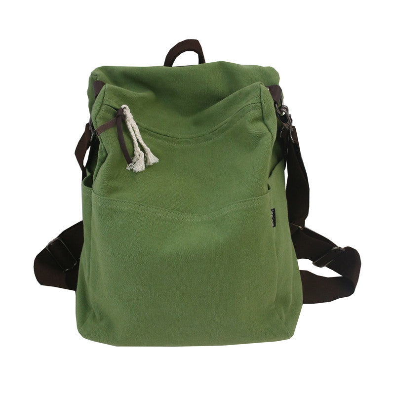 Large Capacity Waterproof Campus Simple Canvas Shoulder Bags
