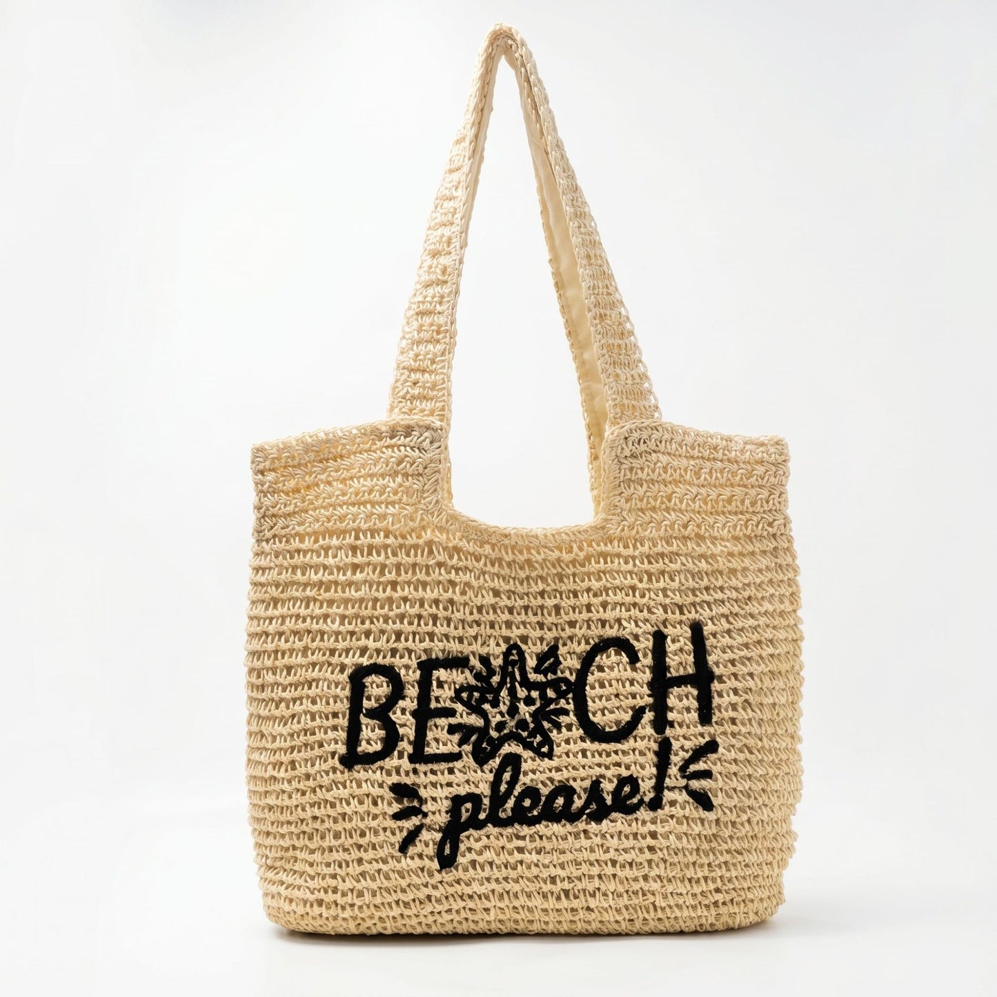 Women's Straw Woven Hollow Hand-woven Seaside Vacation Tote Bag