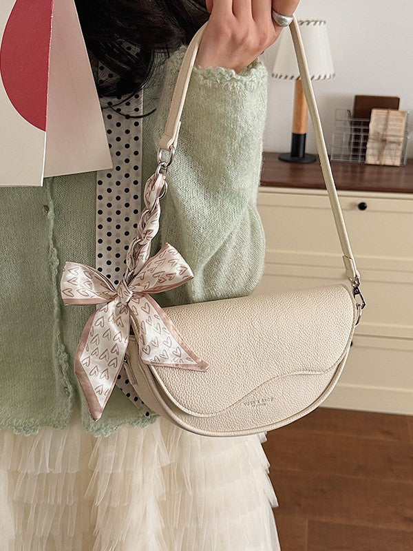 Women's Taro Purple Lace Bow Chain Commuter Bags