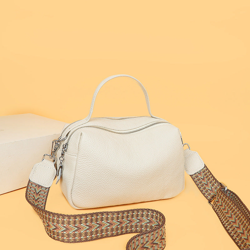 Women's Cowhide Leather Summer Simple High Sense Women's Shoulder Bag