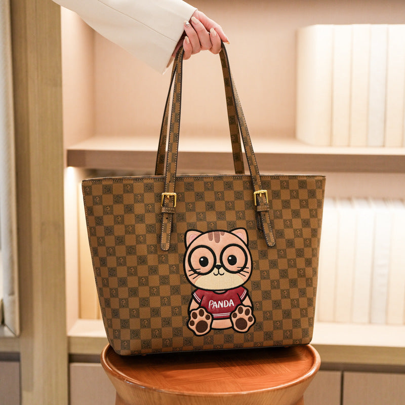Women's Source Large Capacity Fashion Commuter Korean Style Tote Bags