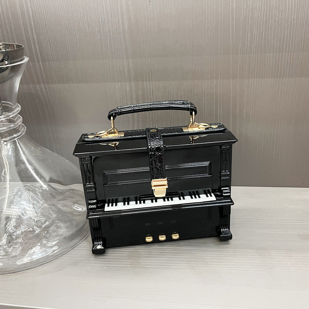 Attractive Unique Women's Piano Acrylic Box Women's Handbag