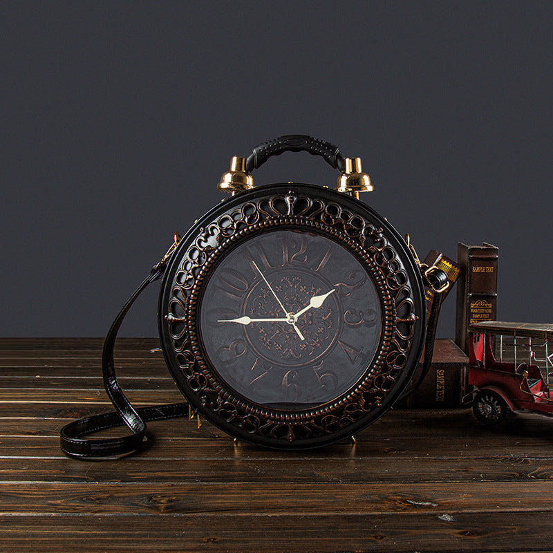 Style Fashionable Korean Elegant Creative Large Clock Watch Fashion Personalized Women's Messenger Bag