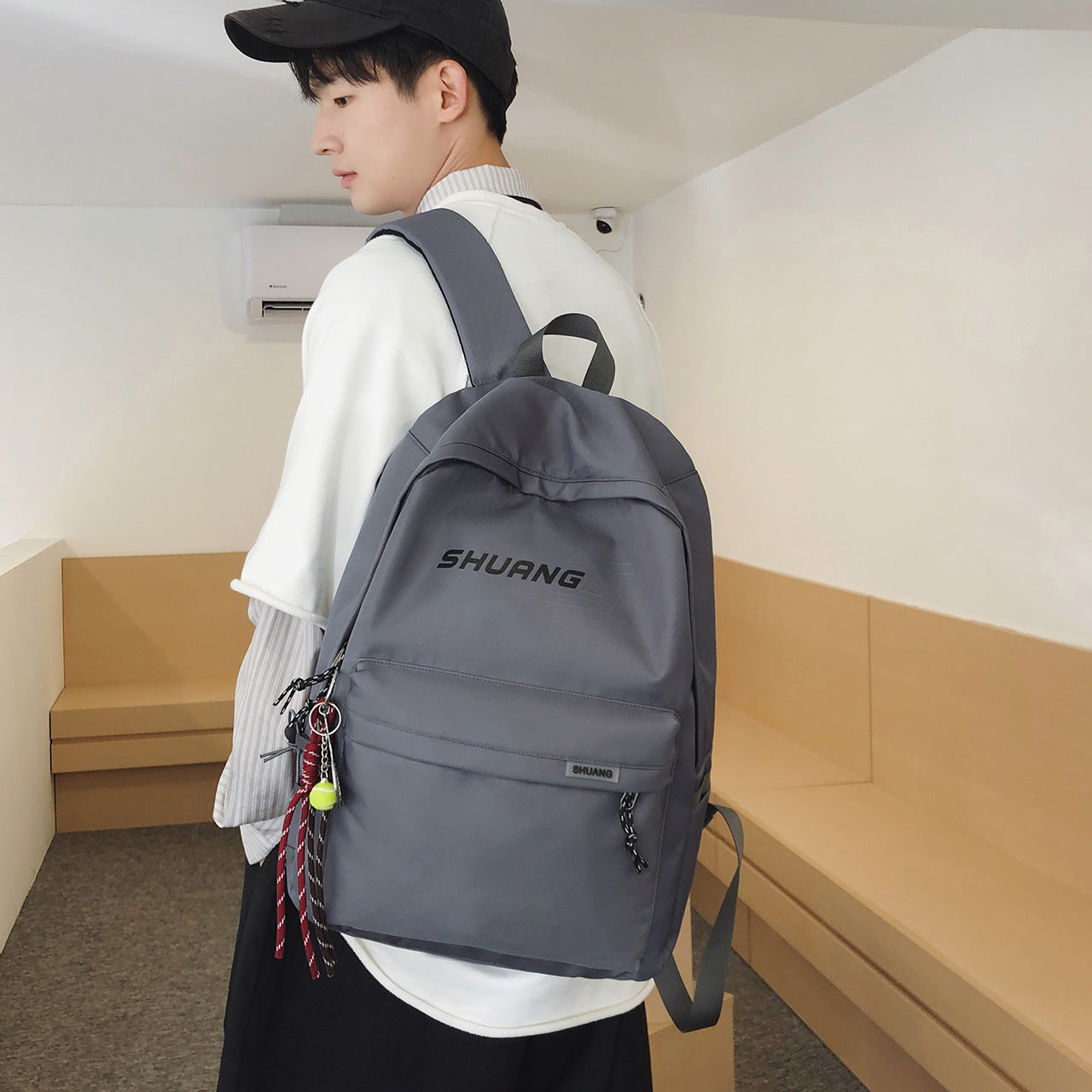 Men's Fashion Trendy Fresh University Style High Backpacks