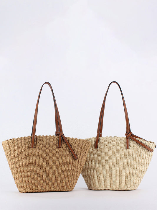 Retro Woven Fashion Beach Vacation Large Women's Shoulder Bag