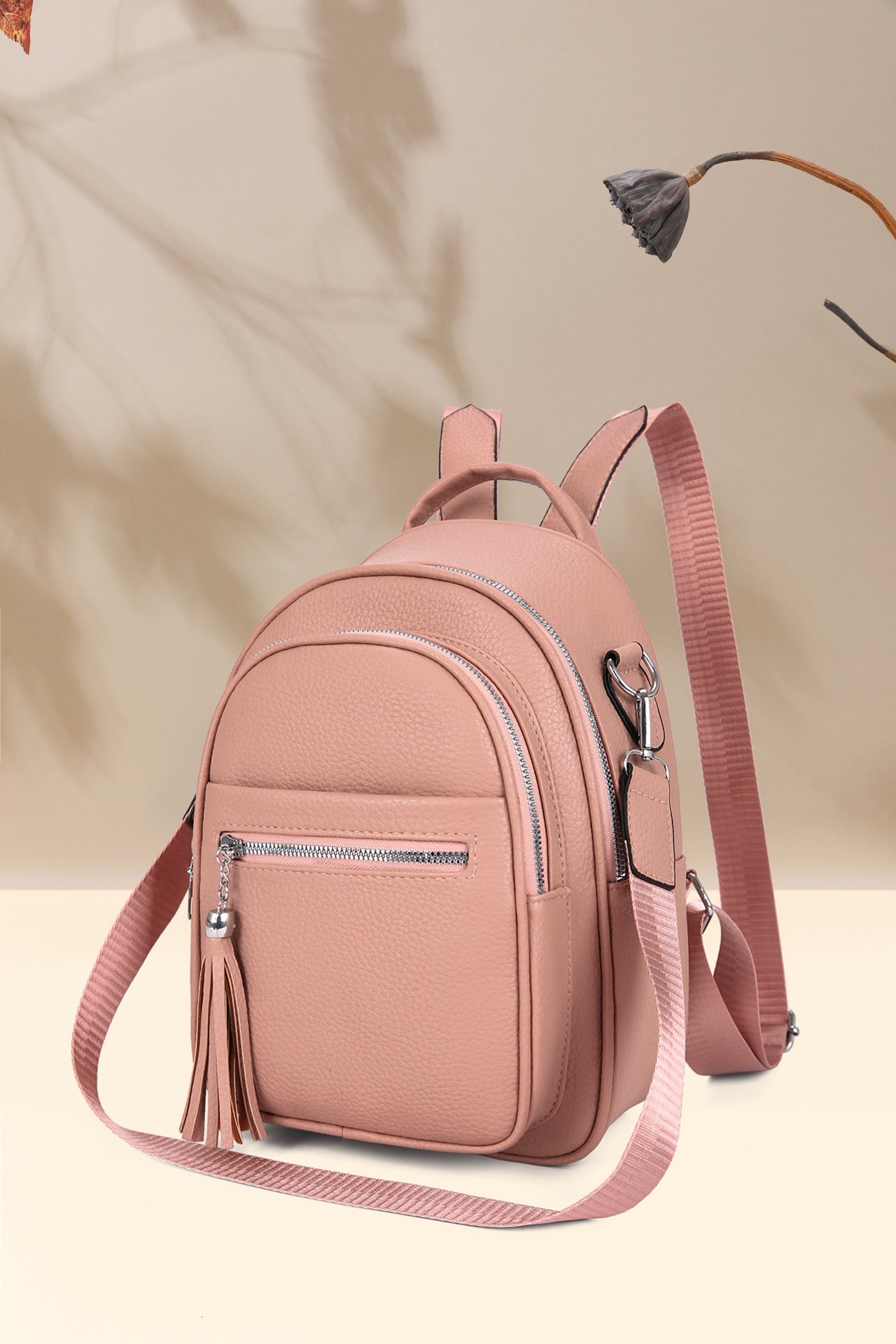 Women's Texture Soft Leather Fashion Western Style Women's Backpack