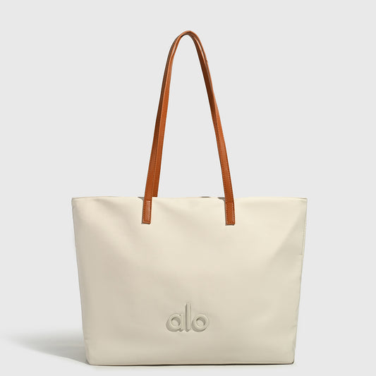 Women's Simple Canvas Commuter Large Capacity Totes Shoulder Bags