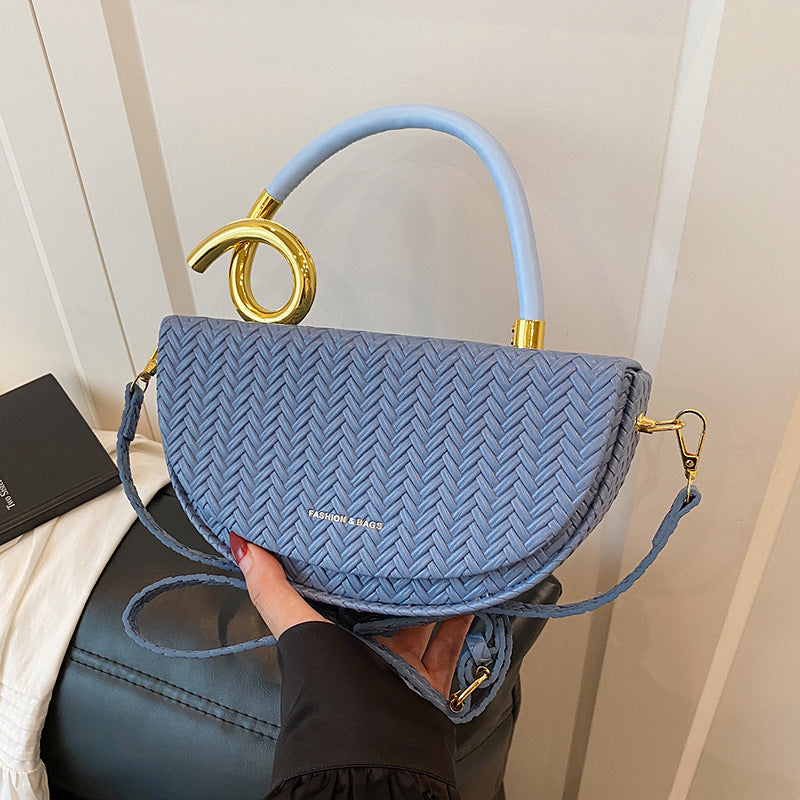 Women's Saddle Light Luxury High Sense Niche Personality Women's Shoulder Bag