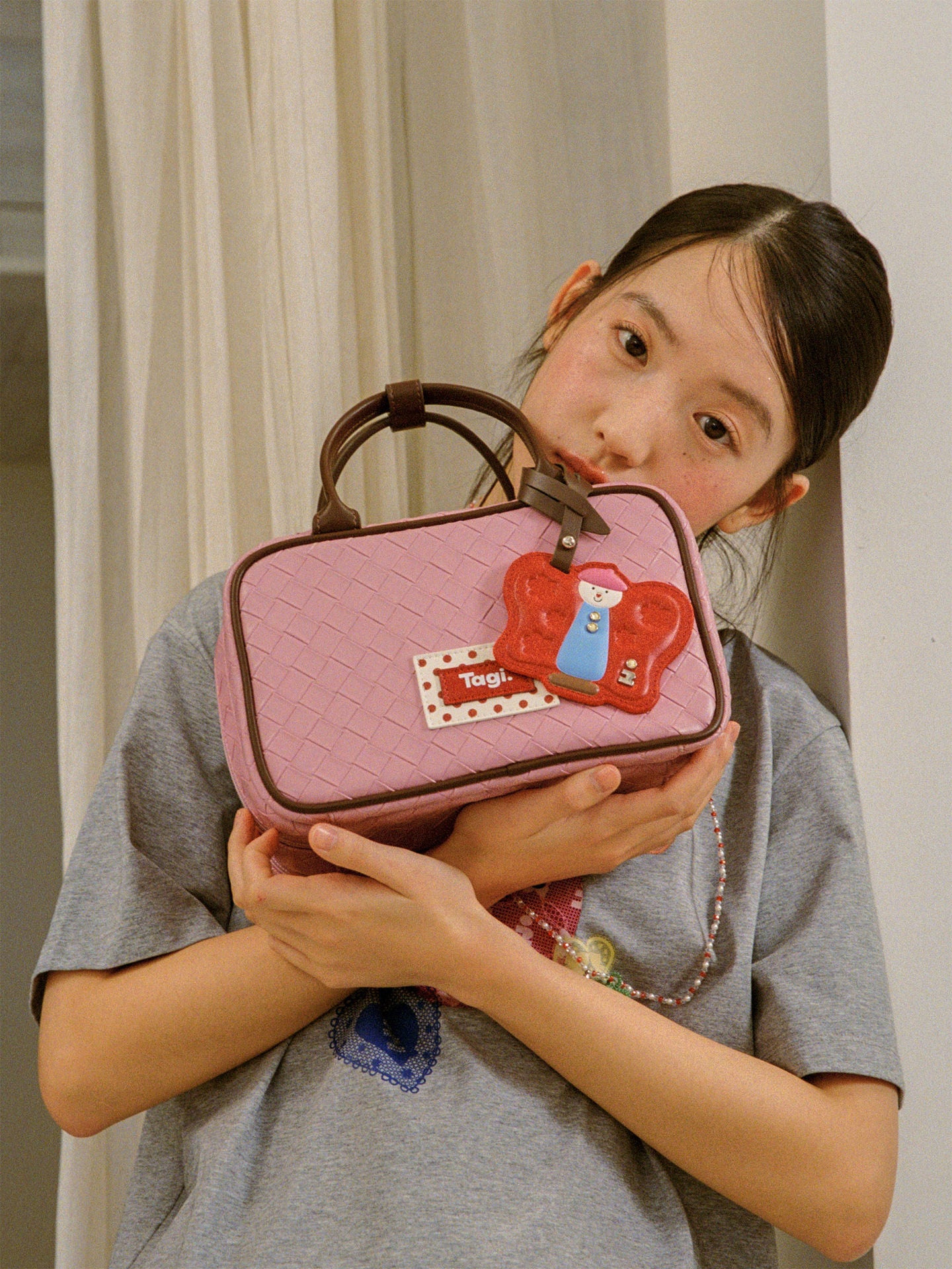 Picnic Bowling Storage Polka Dot Leopard Women's Handbag