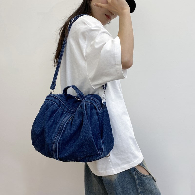 Pretty Women's Fashion Wash Denim College Backpacks
