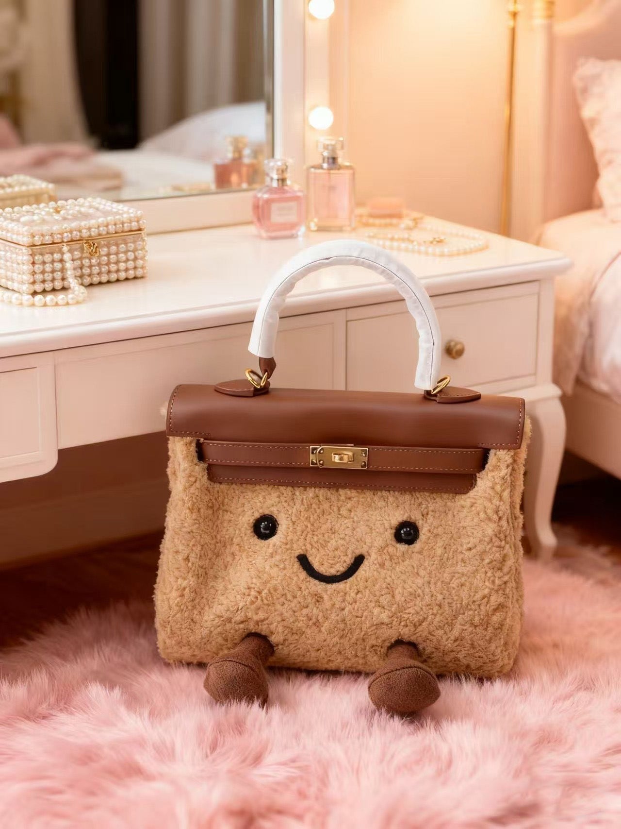 Women's Winter Second Generation Plush Kelly Elf Portable Super Bags