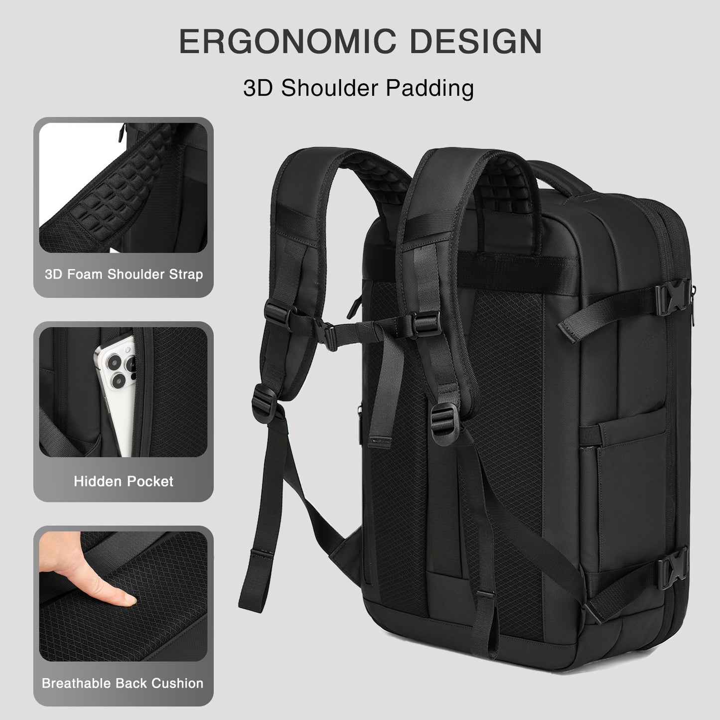 Men's Compression Large Capacity Business Computer High Leisure Backpack
