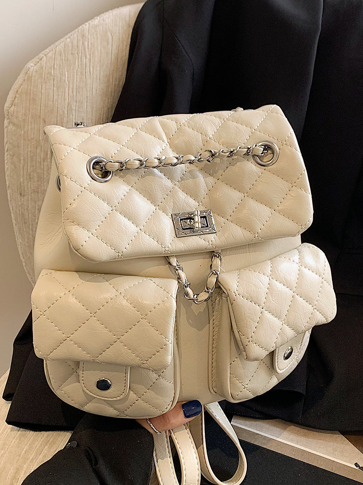Women's Chic Rhombus Chain Temperament Wild High-grade Women's Shoulder Bag