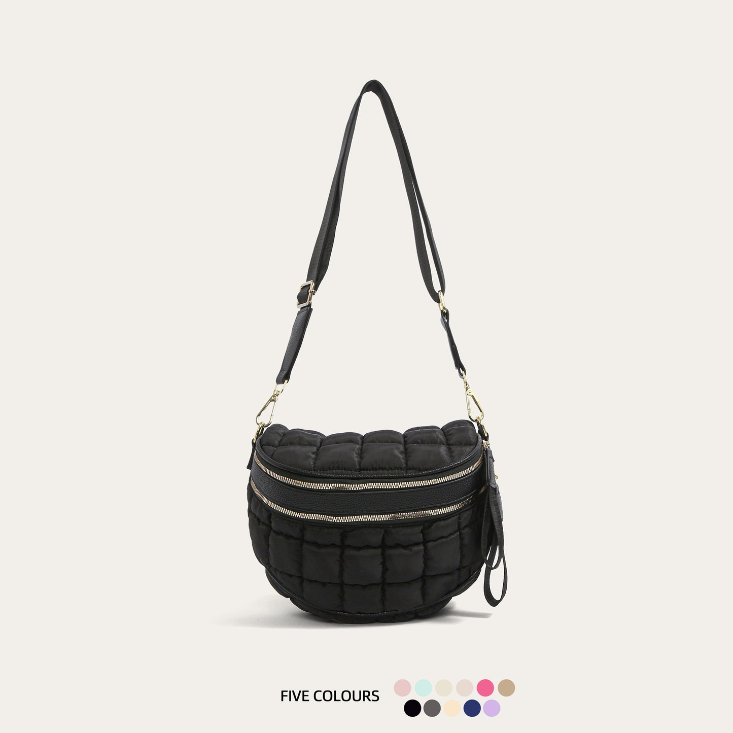 Women's Wind Cotton Clothes Bubble Fashion Large Shoulder Bags