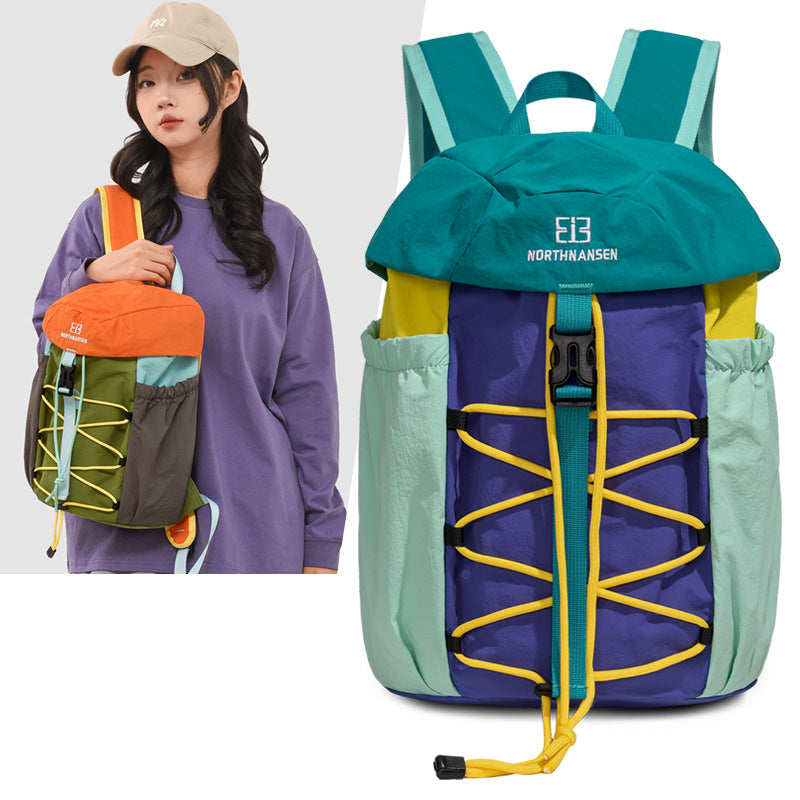 Street College Large Capacity Contrast Color Backpacks