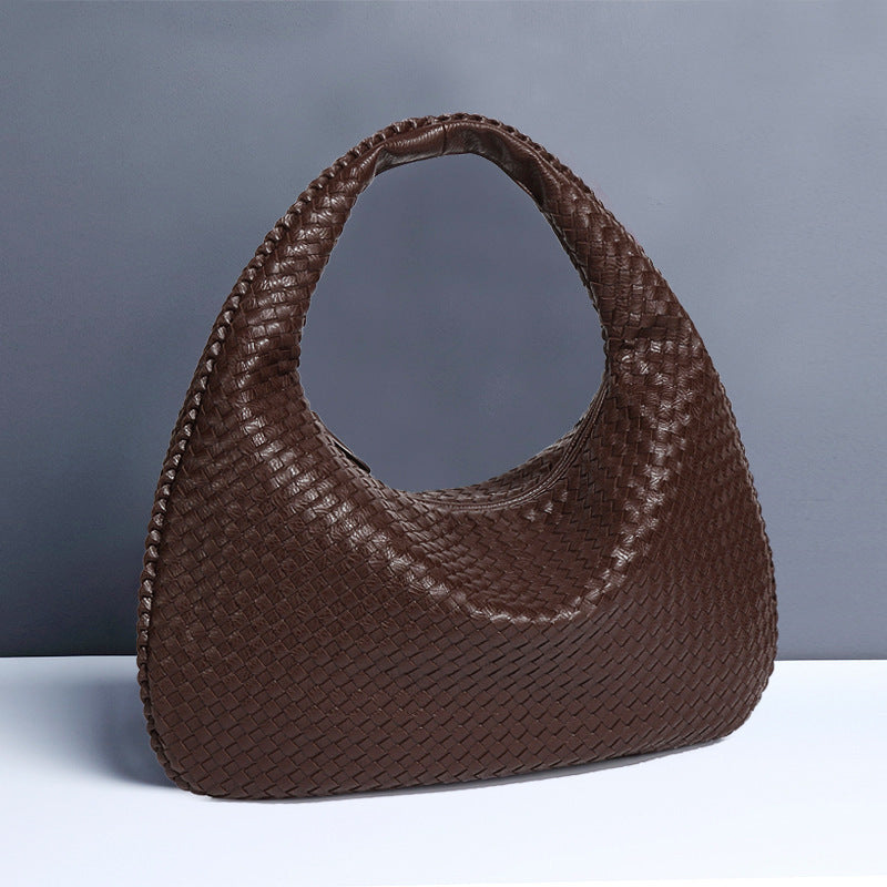 Women's Crescent Woven Large Capacity Simple Bags