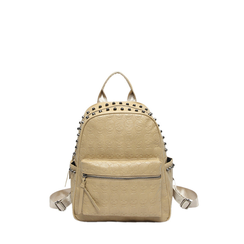 Print Soft Leather Shopping Large Capacity Women's Backpack