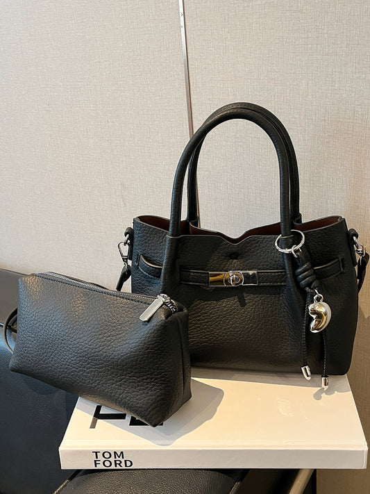 Versatile Female Simple Advanced Texture Commuter Underarm Bag