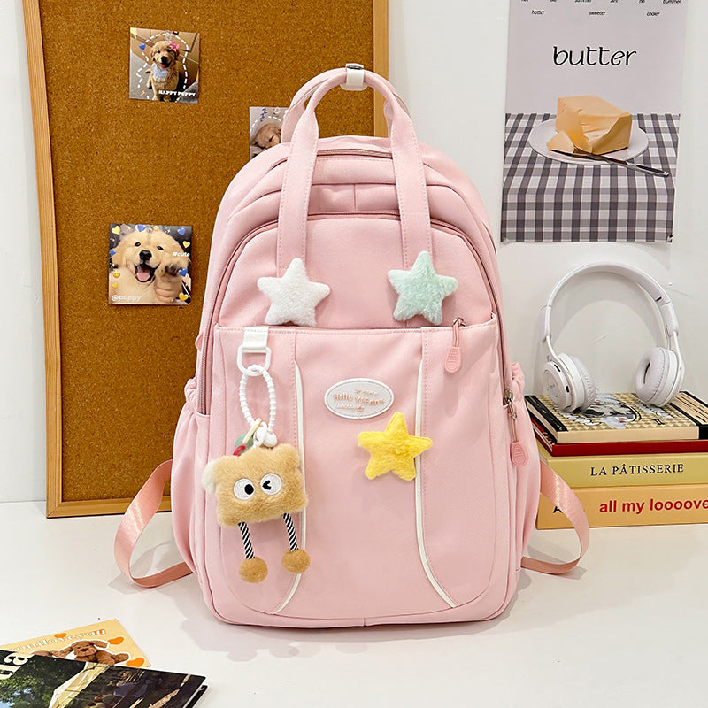 Female College Portable Cute Large Capacity Burden Leisure Backpack