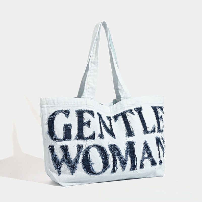 Women's Thai Fashion Large Capacity Canvas Artistic Retro Underarm Bag