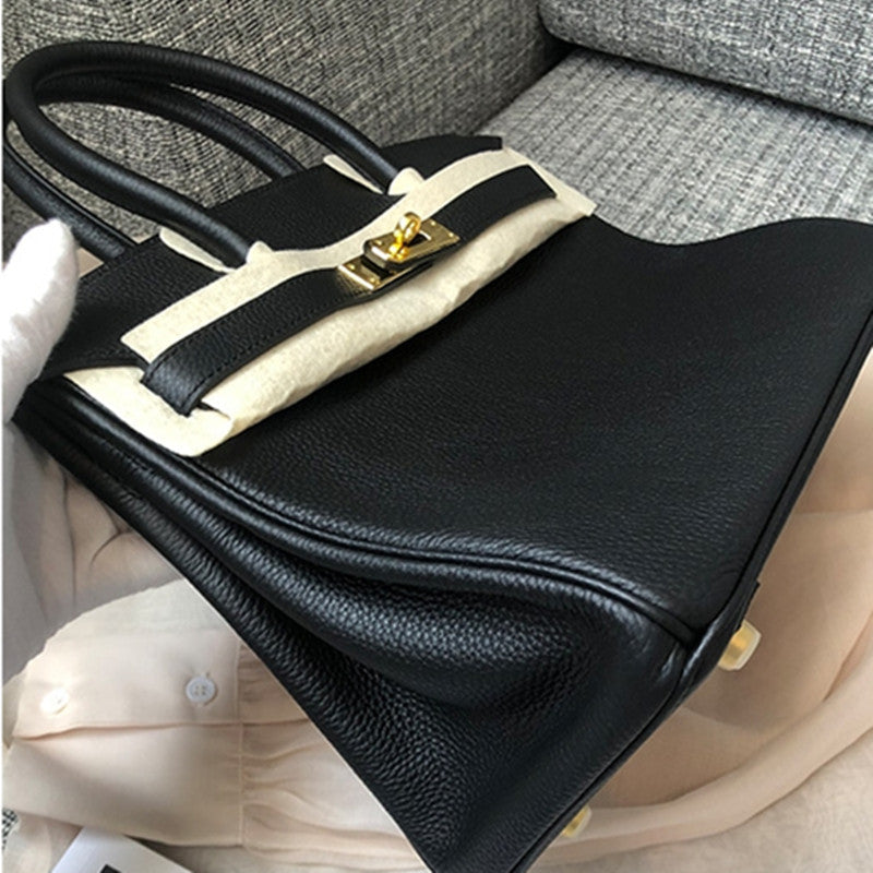 Leather First Layer Cowhide High-grade Fashion Large Women's Handbag