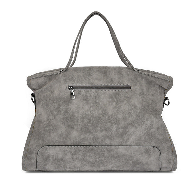 Women's Retro Frosted Fashion Trend Large Capacity Women's Handbag