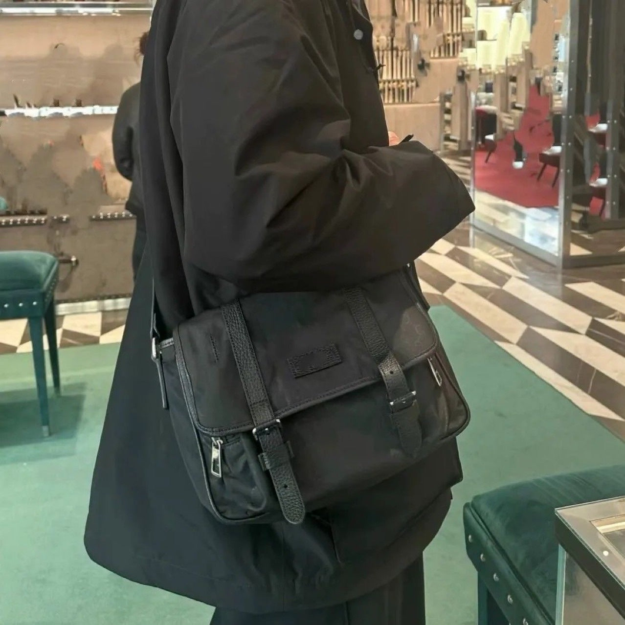 Casual Men's Poor Fashion Nylon Cloth Men's Messenger Bag