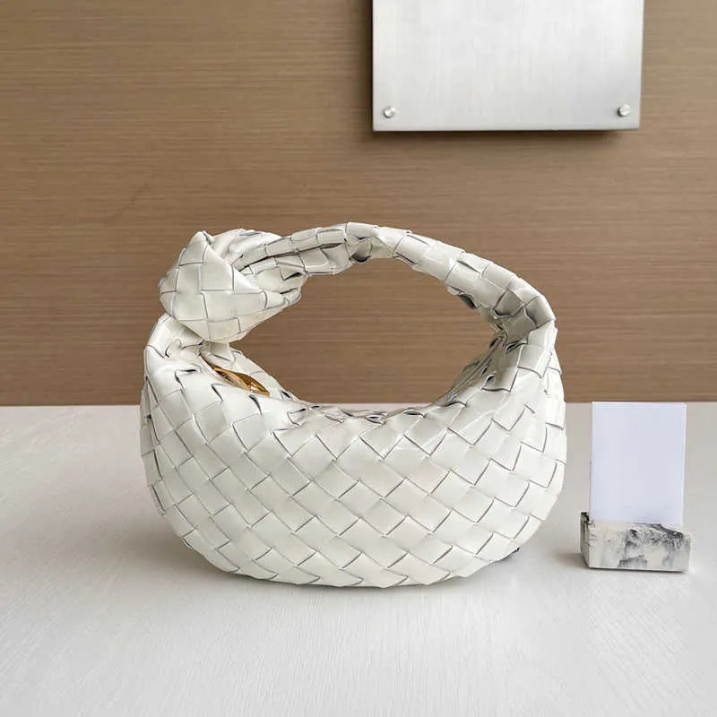 Women's Woven Fashionable Portable Dumpling Design Knotted Bags