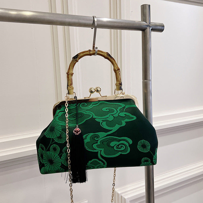 Women's Chinese Style Embroidery Clutch Advanced Chain Large Capacity Women's Shoulder Bag