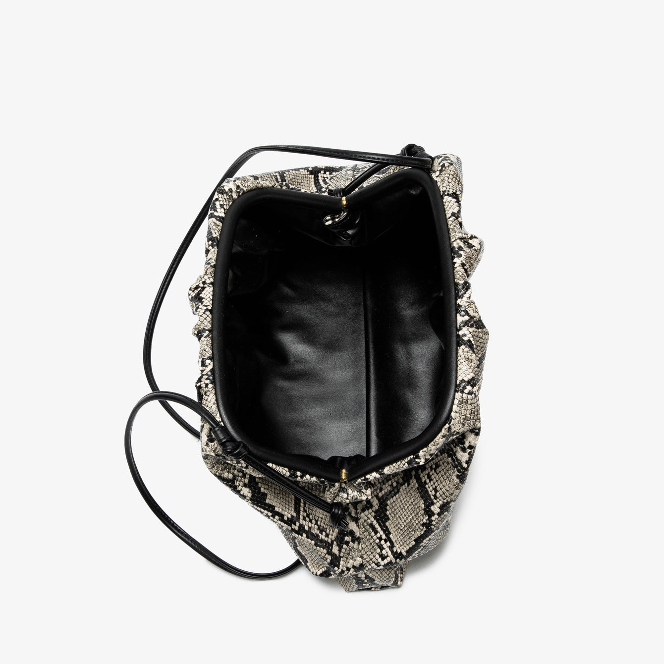 Beautiful Unique Women's Snakeskin Pattern Clip Women's Shoulder Bag