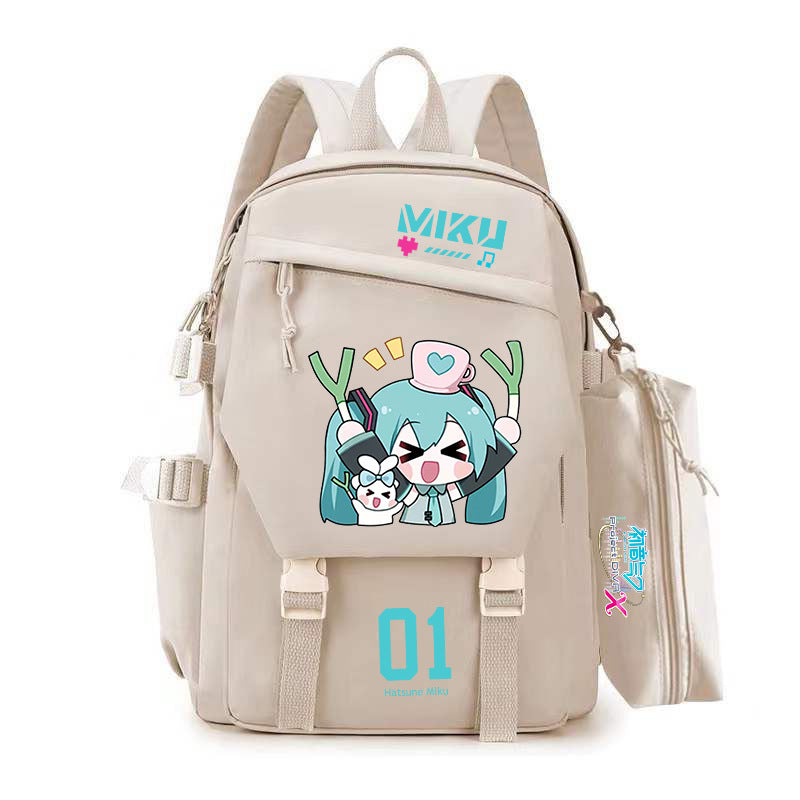 Women's & Men's Cartoon Two-dimensional Junior High Large Capacity Leisure Backpack