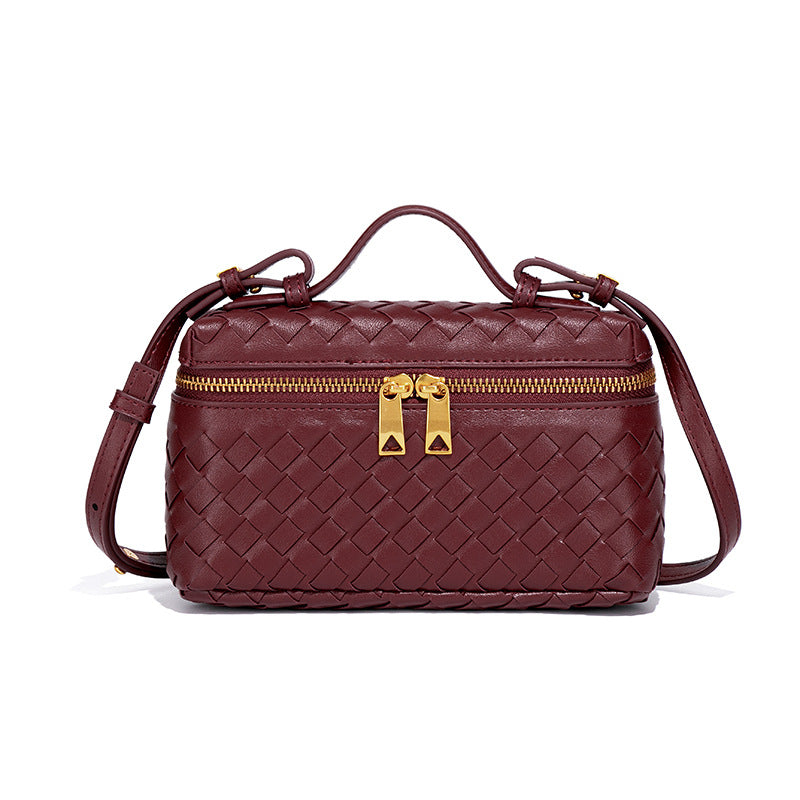 Women's Lunch Box Woven Retro Easy Matching Portable Women's Handbag