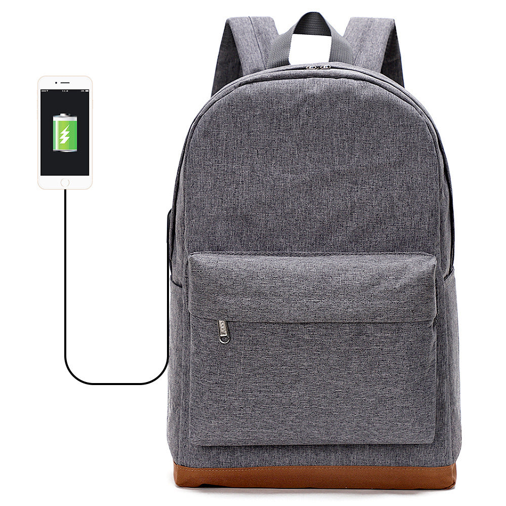 Women's & Men's Waterproof Fashion Trendy Rechargeable Leisure Backpack
