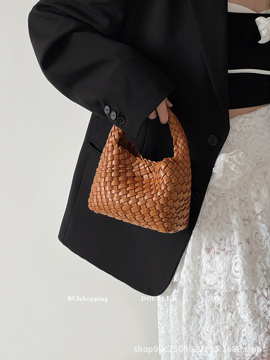 New Women's Hand-woven Mini Chain Hand Bucket Bags